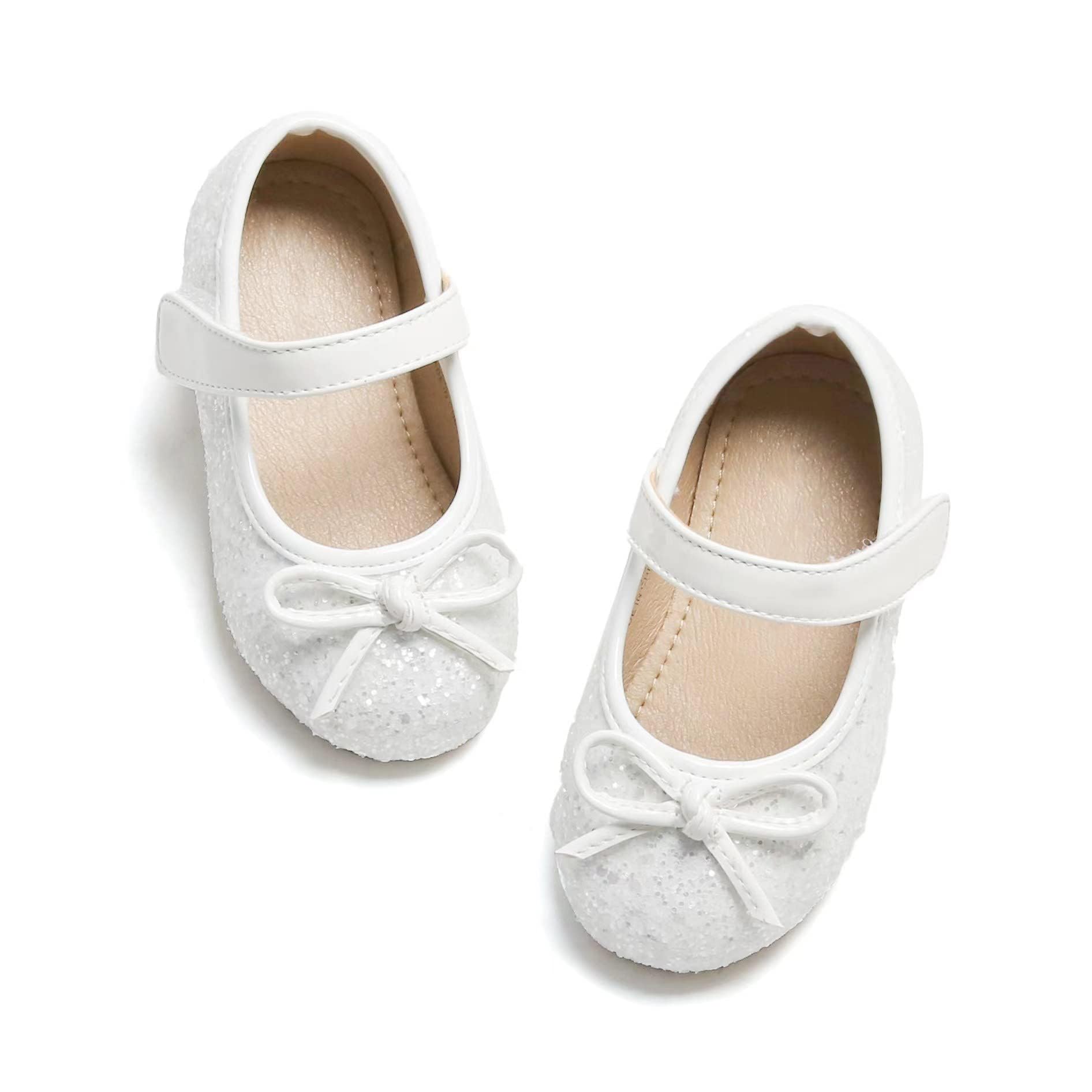 Kolan Toddler Little Girls Mary Jane Ballet Flat Soft Lining Dress Shoes