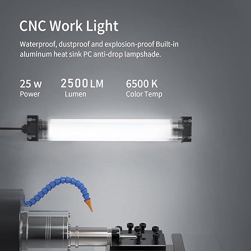 Miniatura 8 de XINYIQI Luz de trabajo LED de 2,000 lúmenes, IP66 impermeable, temperatura de color de 6,000 K, portátil, flexible, adecuada para proyectos de