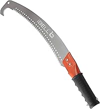 IBELL Garden Pruning Saw, Tree Pruner with Extendable Pole Fixing Slot, Hand Saw for Cutting Tree Branches, Limbs & Shrubs, Double Tooth Edge, Durable Steel Blade, Manual Tree Cutter (PS8701)