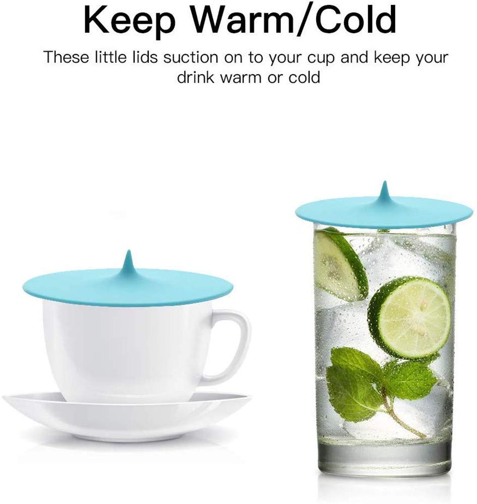 JOGILBOY 3 Stks Food Grade Siliconen Universele Cup Deksel Mok Cup Cove Luchtdichte Seal Cup Cover Warm en Koud Dranken Flexibele Drink Cup Cover