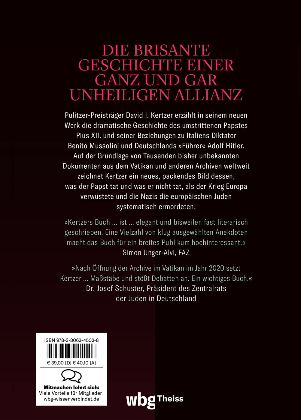 Der Papst, der schwieg: Die geheime Geschichte von Pius XII., Mussolini und Hitler