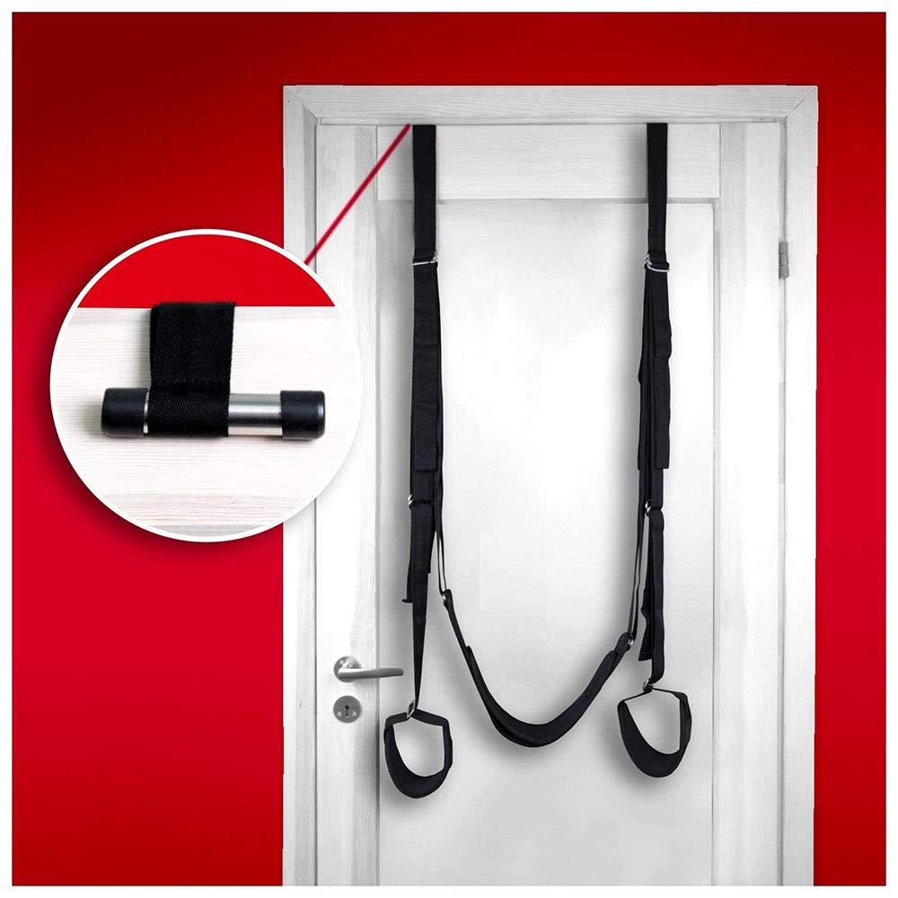 Altalena Kit da Appendere alla Porta Porta da Sogno Altalena Rotante Altalena Giocattolo Coppia Femminile Articoli da Letto Regalo con Sedile (Nero)