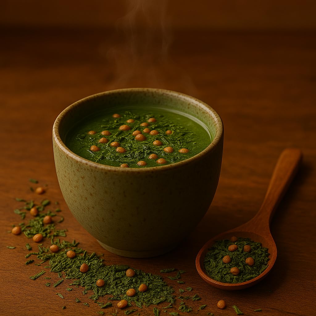 One With Tea Organic Japanese Genmaicha with Matcha Green Tea Loose Leaf Premium Whole Leaf Sencha with Roasted — view 3