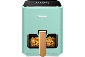 Elegant Turquoise Air Fryer: 4.2 QT Oil-Free Delectable Meals