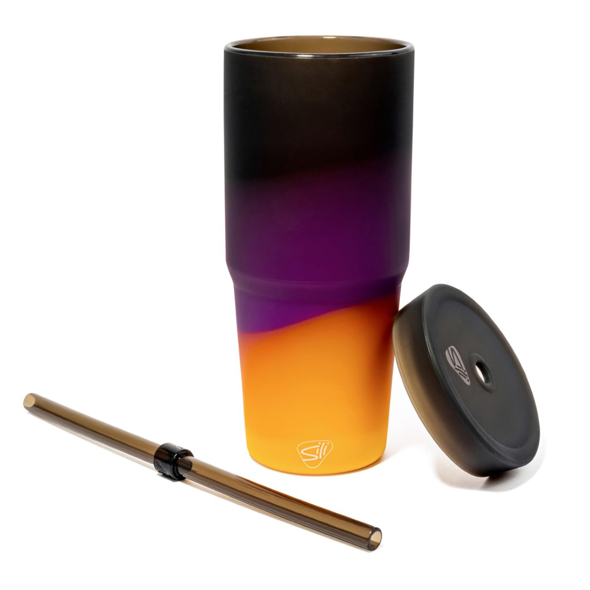 Silipint: Ensemble De 2 Gobelets En Silicone Pour Paille 8 Oz