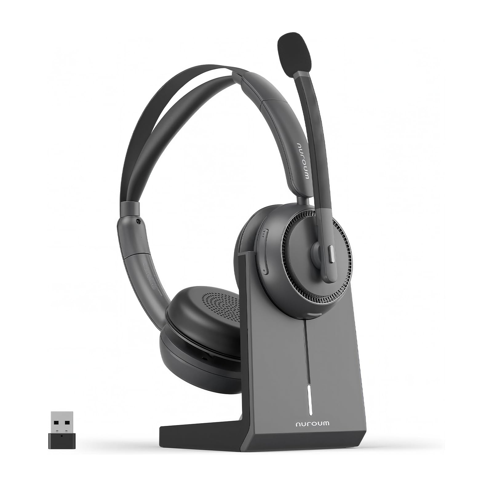 nurom HP31Dワイヤレス ヘッドセット Bluetooth Amazon.com: NUROUM HP31D(2nd Gen) Wireless Headset with Mic