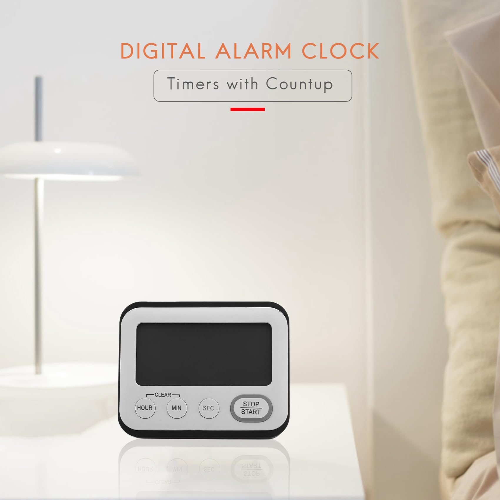 6X Timer per Il Conto alla Rovescia della Cucina Digitale: Insegnanti Contatore di Classe Grande LCD Forte Clip Magnetica Bambini Orologio Semplice Mini Piccolo Cronometro