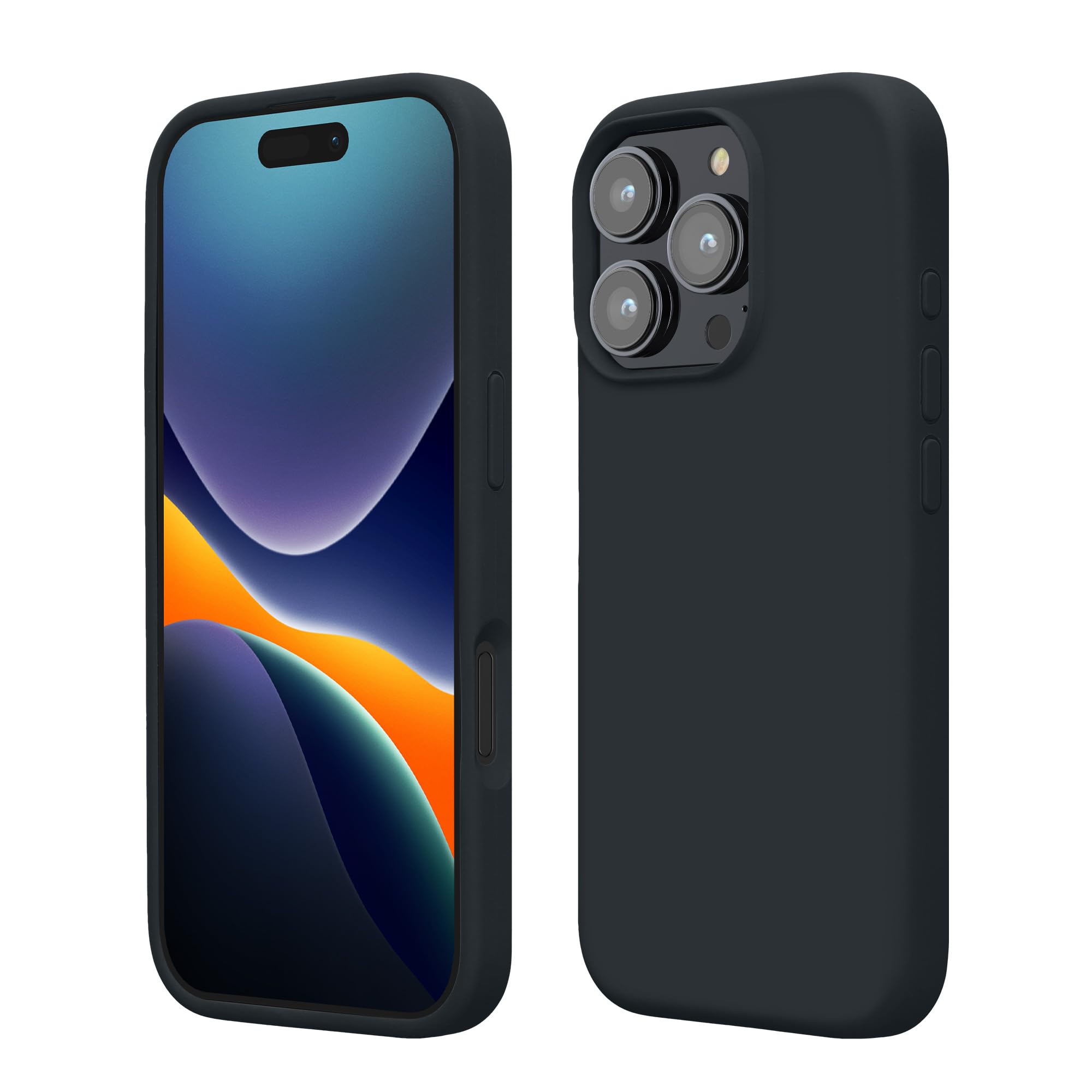 kwmobile Case Compatible with Apple iPhone 16 Pro Case - TPU Silicone Phone Cover with Soft Finish - Blueberry