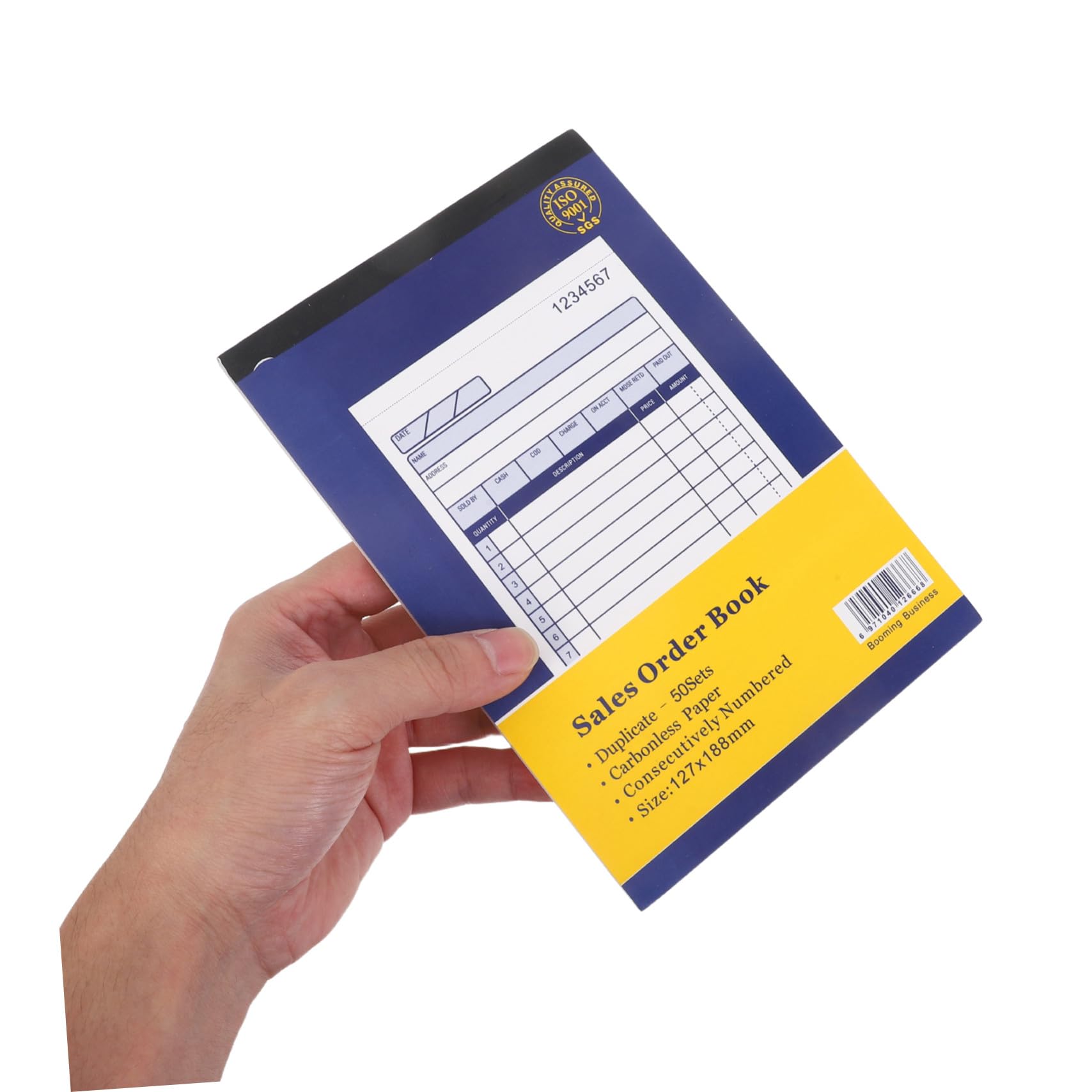PLAFOPE 5 Piezas Libro de Pedidos para Pequeñas Empresas Partes Duplicado para Registro de Facturas y Seguimiento de Órdenes Uso Restaurantes Oficinas y Comercio