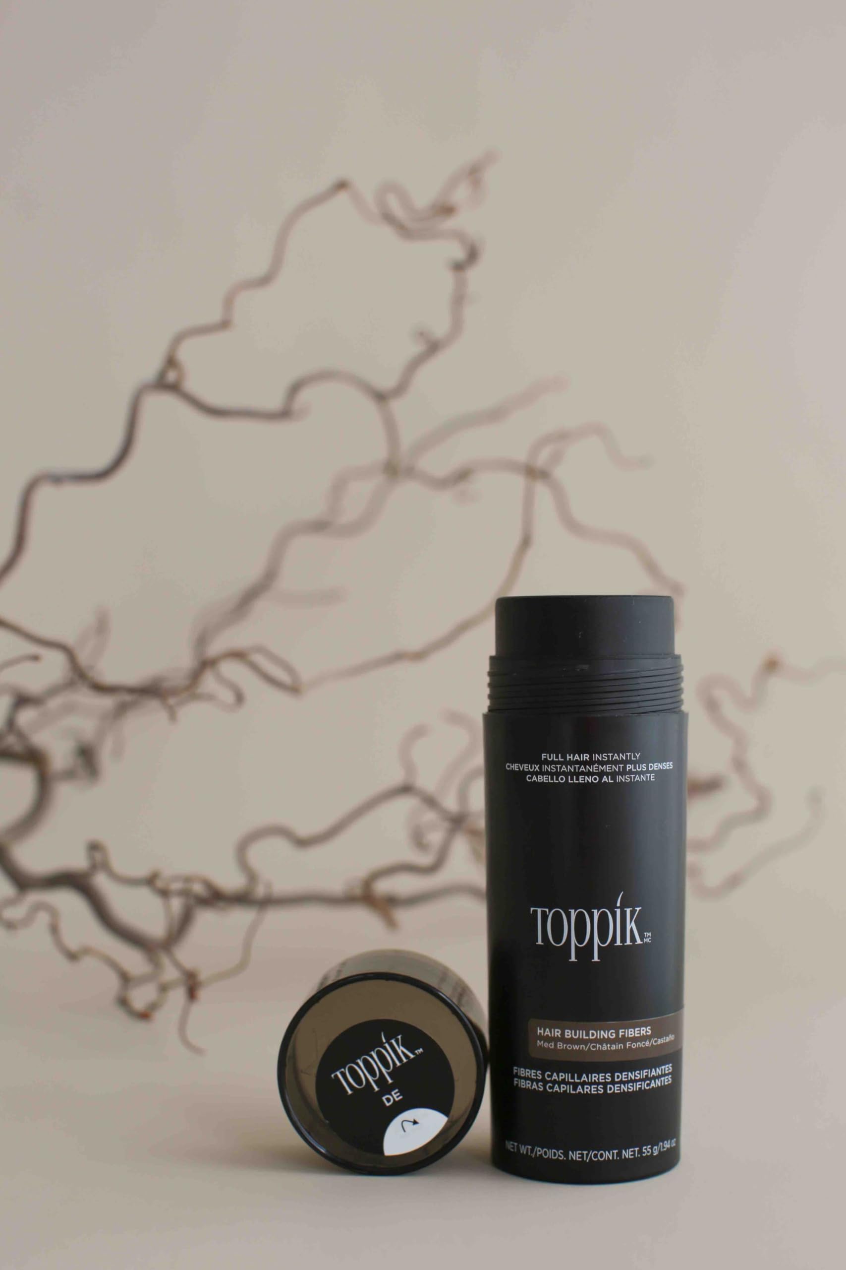 TOPPIK 55g Haarfasern Haarverdichter Streuhaar Schütthaar Dunkelbraun