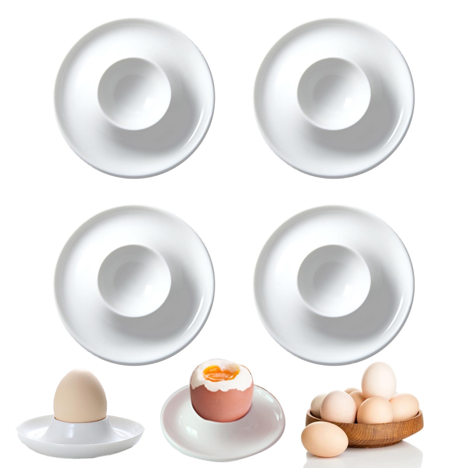 Eierklokken voor gekookte eieren, verpakking van 3 stuks, voor de keuken