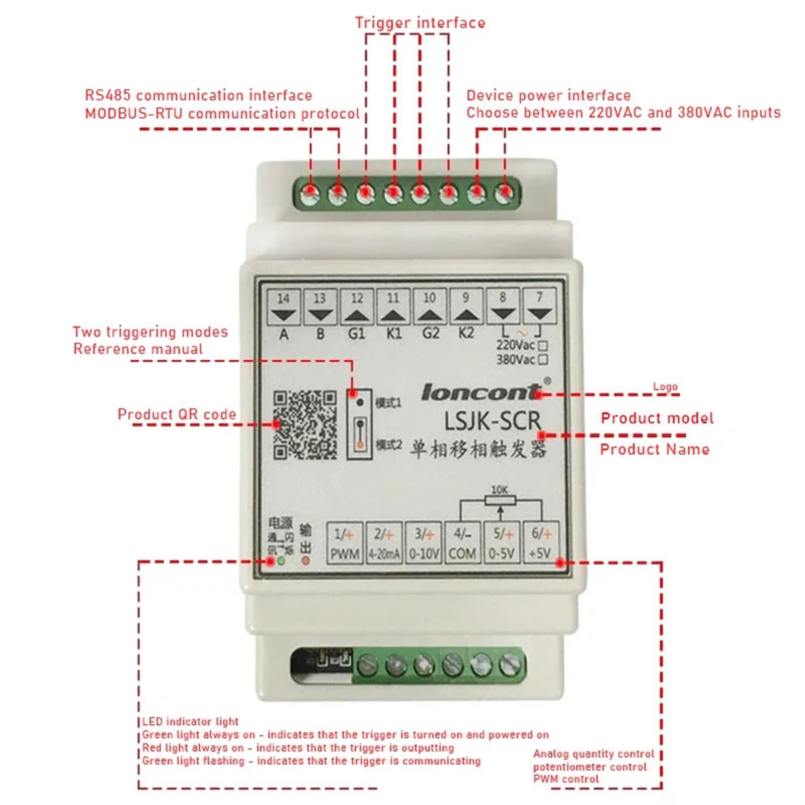 Amazon.com: CUTSKY 1PC LSJK-SCR Single-Phase Thyristor