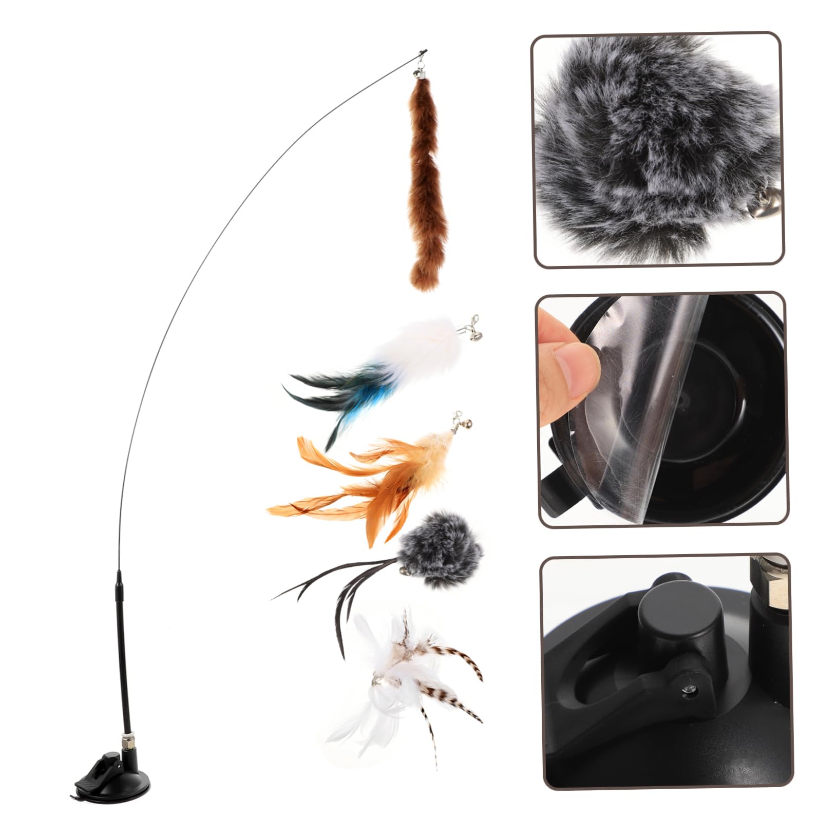 DOITOOL Lot De 3 Jouets Interactifs pour Chatons Clochettes Amusantes en Peluche pour Animaux De Compagnie 6 Pièces X 3