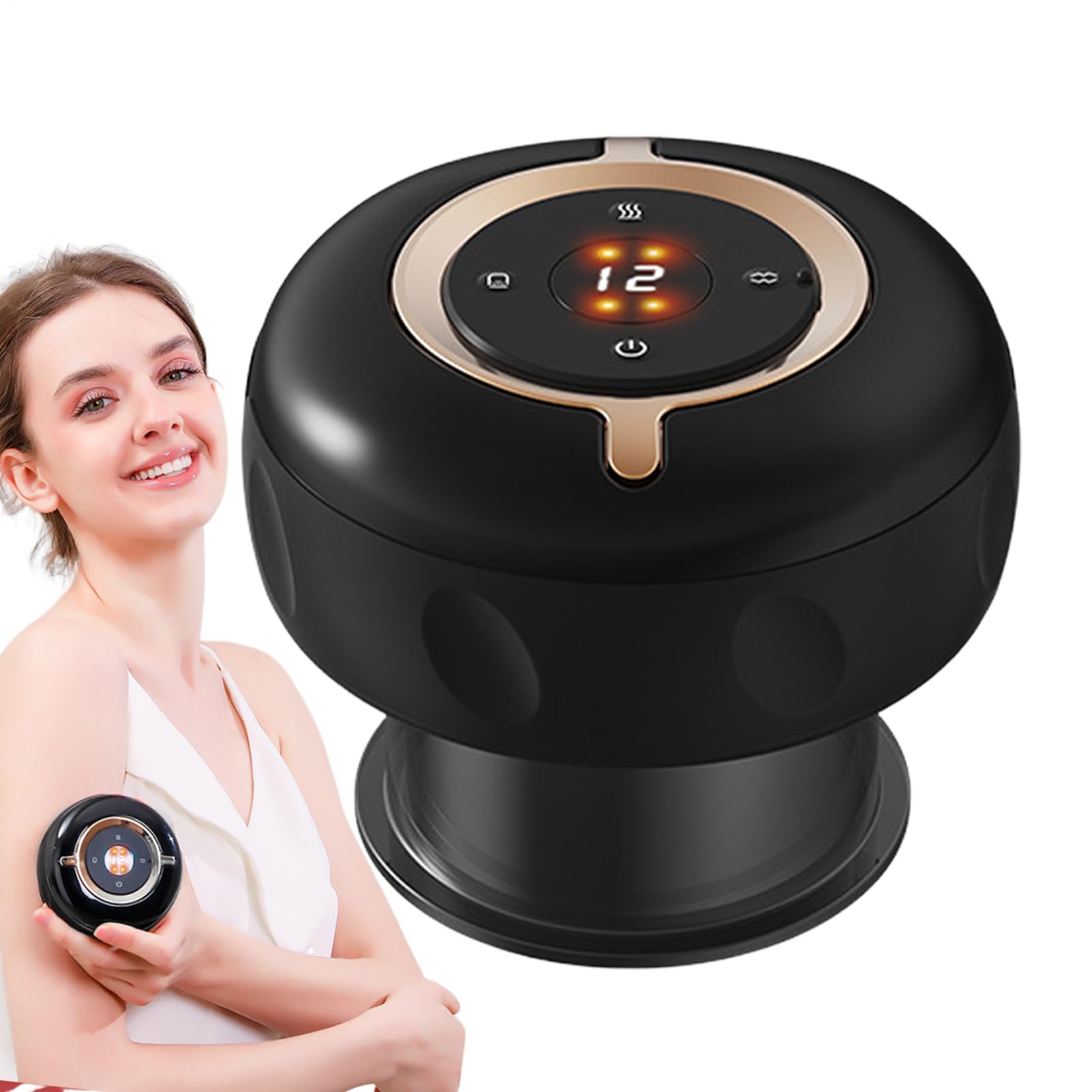 Kit de ventosas Herramientas inteligentes de masaje al vacío | Ventosas dorsales para el cuerpo espalda piernas kit casa masaje integral alivio dolor flacidez tensiones relajación