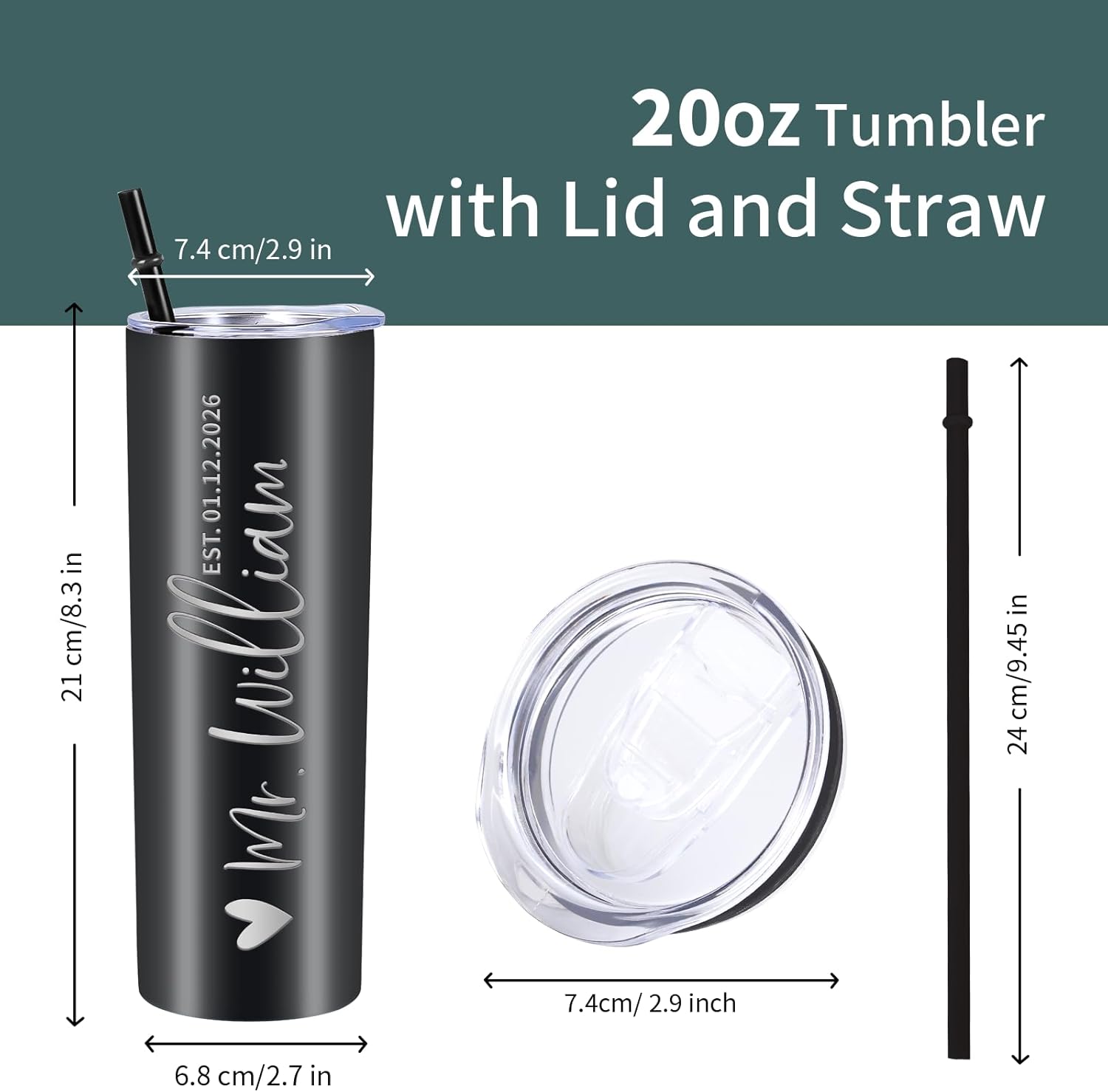 Mr and Mrs Gifts Personalized Mr and Mrs Tumblers Set, 2026 Wedding Gifts for Couple Wife Husband Bride To Be,Custom Name Bride and Groom Cups, Engagement Bridal Shower Gift, Newlywed Gift for Couples