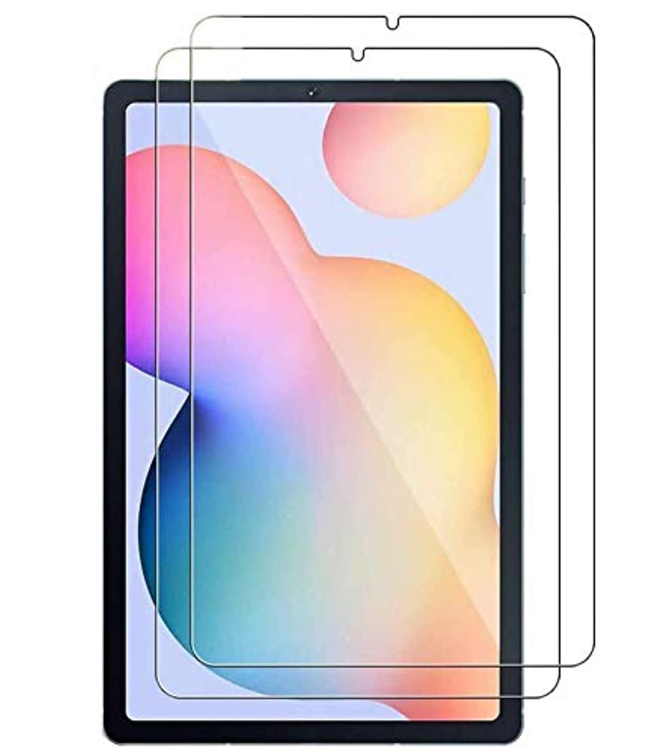 AWH 2 Pack Screen Protector Compatible with Samsung Galaxy Tab S6 Lite (SM-P610 / SM-P615), Premium 9H Hardness 2.5D Round Edge Tempered Glass for Samsung Galaxy Tab S6 Lite 10.4 Inch, (2 Packs)