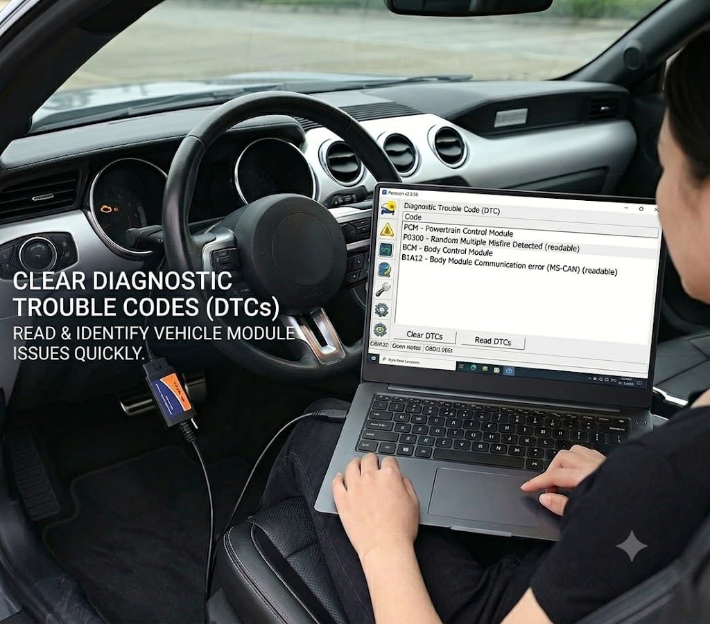 for-Scan ELM327 Skaner USB HS MS OBD2 ELMconfig OBD MS-CAN/HS-CAN z przełącznikiem
