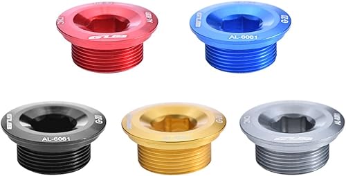 Vista 9 de Tbest Tornillos de rueda de cadena con manivela de bicicleta de aleación de aluminio GUB Azul