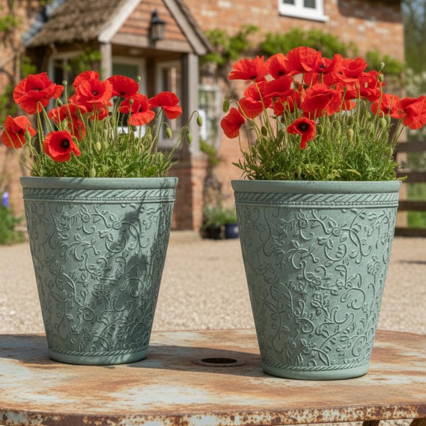 Marissa's Garden & Gift Blenheim Aged Colour Pots (Aged Blue)