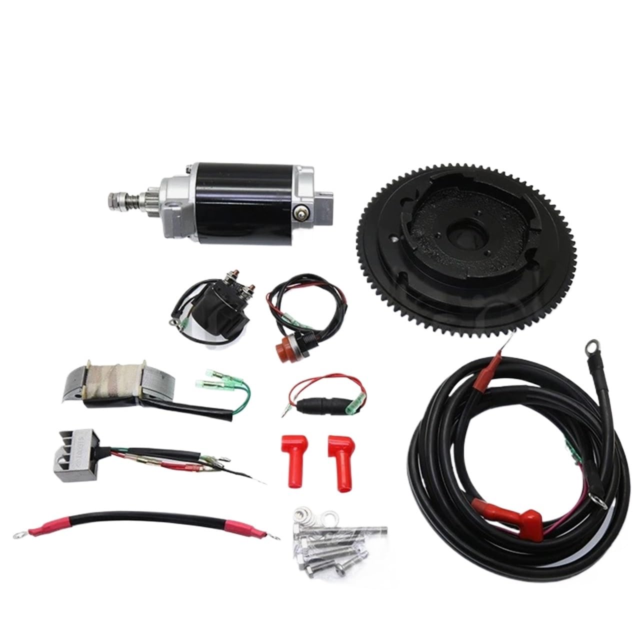 Außenbordmotor-Umrüstsatz mit elektrischem Start, kompatibel mit Yamaha Parsun Viertakt-Starterkit mit 15 PS