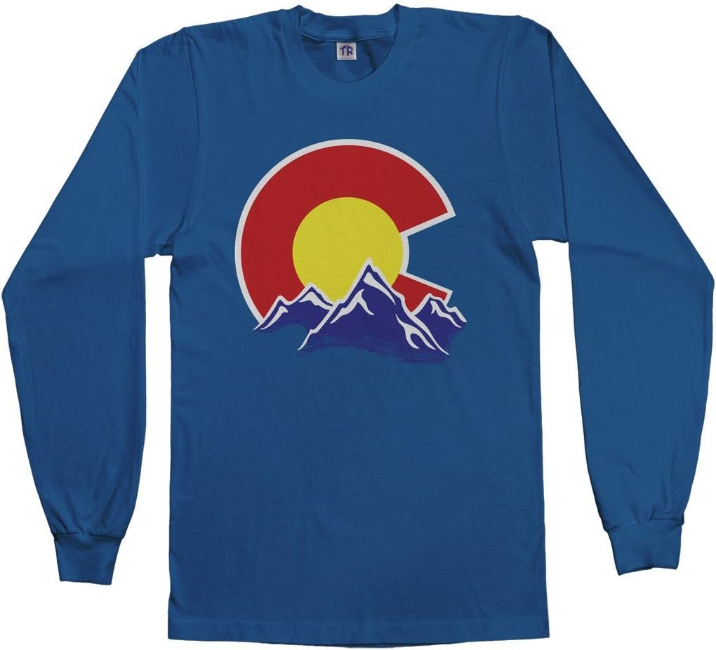 Threadrock Men's Colorado Mountain Long Sleeve T-Shirt