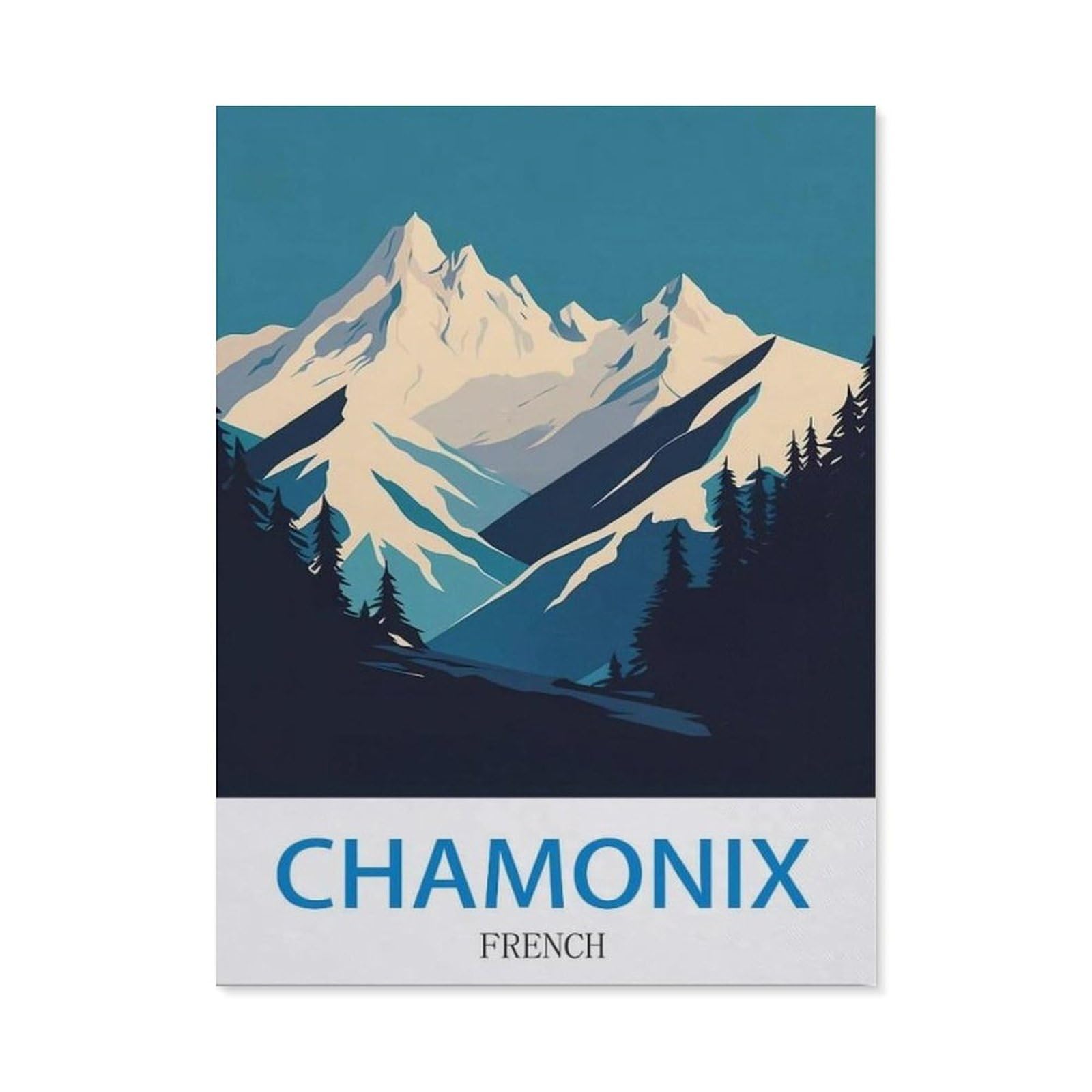 BEAYODKP DIY 5D Diamond Painting，Chamonix French（40x50cm）