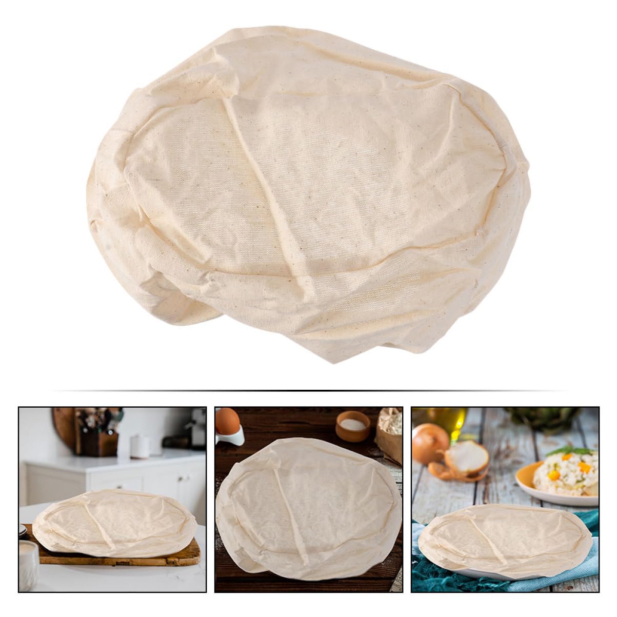 ABOOFAN Juego De 5 Cestas Para Fermentar Pan Forro Para Cestas De Pan Herramientas Para Repostería Cubierta De Tela Para Cestas De Pan De Cocina 5 Unidades X 5
