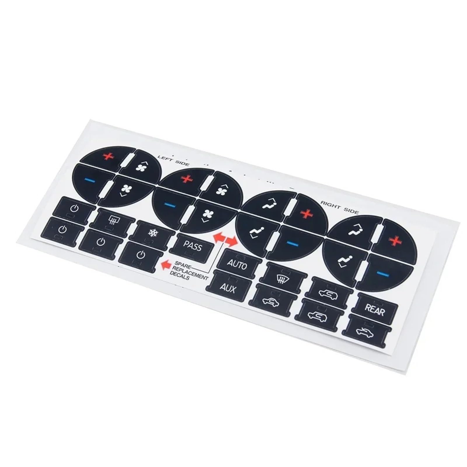 Interior Button Stickers Compatible with Chevy for Avalanche for Silverado for Suburban 2007-2015 Stickers Dash Board Decal Car AC Button Repair Kit