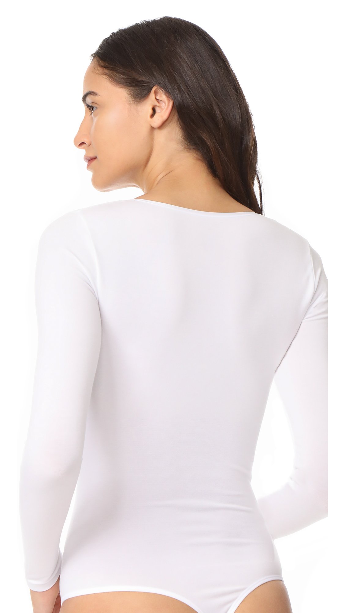 Yummie Seamless Long Sleeve Thong Back Body Suit Body amincissant Femme