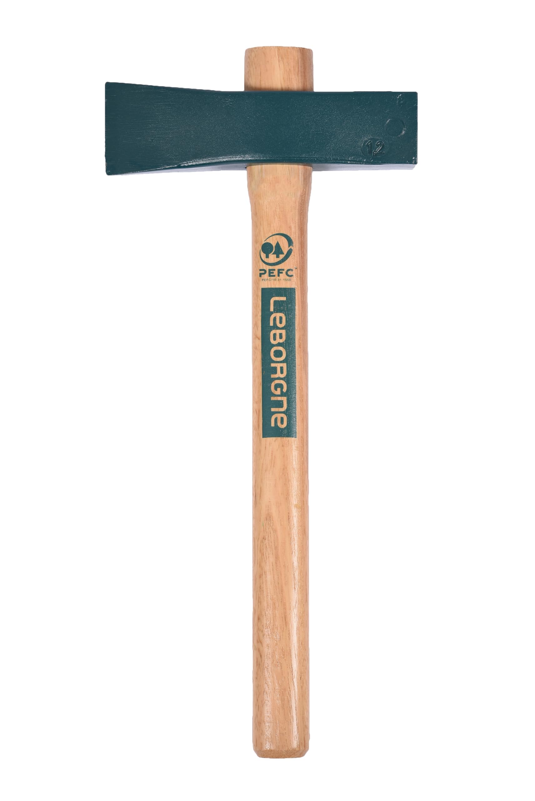 LEBORGNE - Têtu À Tranche 1,2 Kg Avec Manche En Bois Certifié PEFC 100% - Pour Tous Travaux De Rénovation - Outil De Maçonnerie Résistant En Acier Forgé - Taille 1,2 Kg