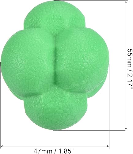 Miniatura 2 de PATIKIL Pelotas de reacción de rebote pelota de entrenamiento de coordinación entrenamiento de agilidad TPR de alta dificultad para reflejo de