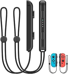 2 Pack Wrist Strap for Switch Joycon, Replacement Accessories for Joy Con Straps (Black)