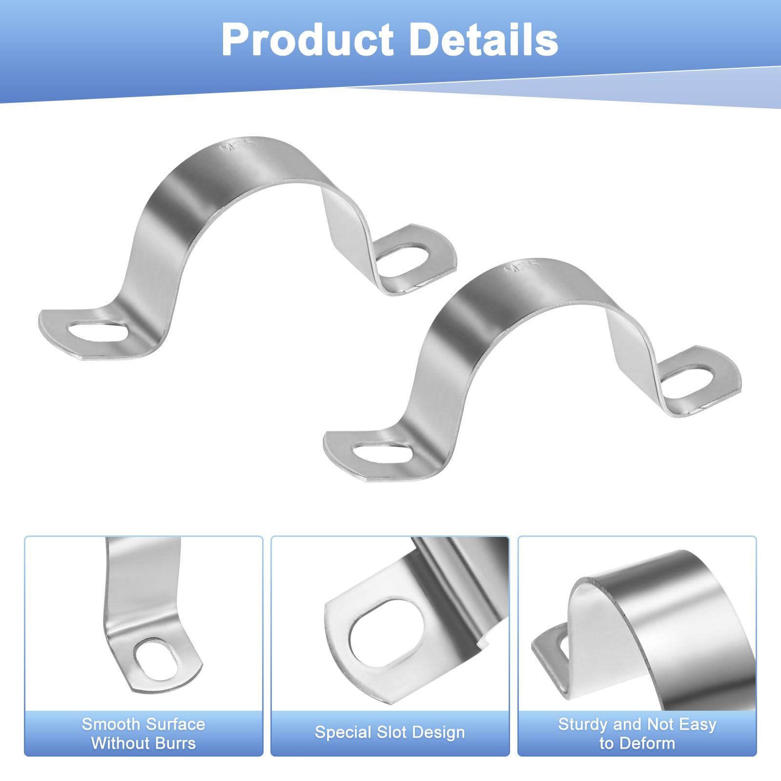M METERXITY 5-Pack Conduit Clamps - Image 2