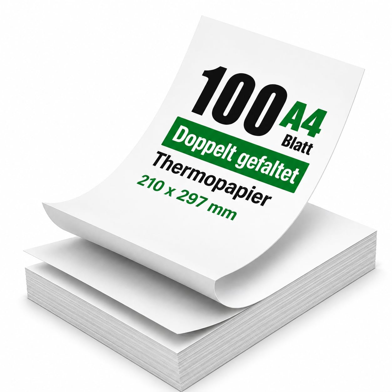 Imprimante Thermique A4 Portable avec 100 Feuilles Papier Thermique Plié A4