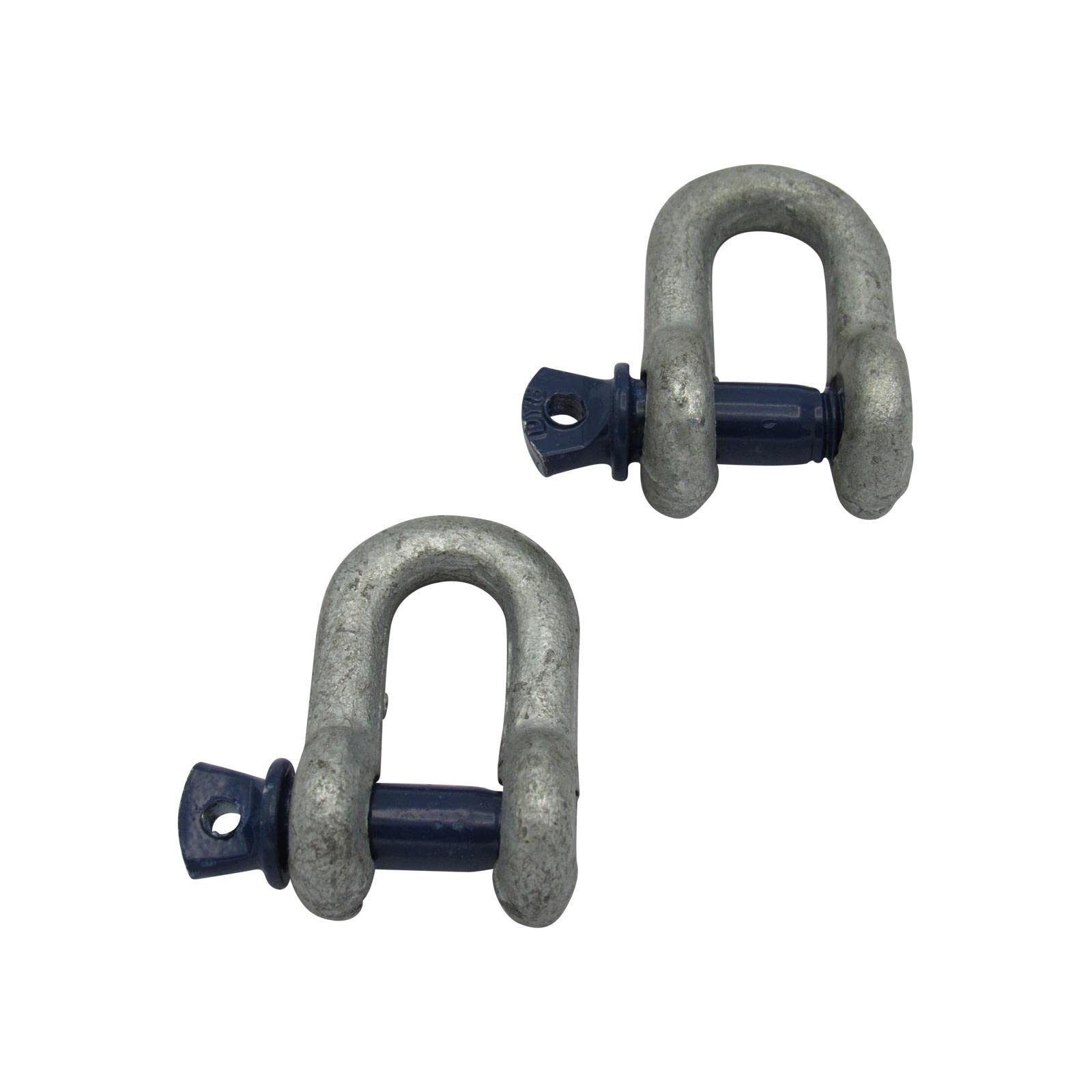 Secure Fix Direct Red Galvanised Lifting Dee Shackles Screw Pin 1.5 Ton (1.5T D Towing Rigging 1500Kg)