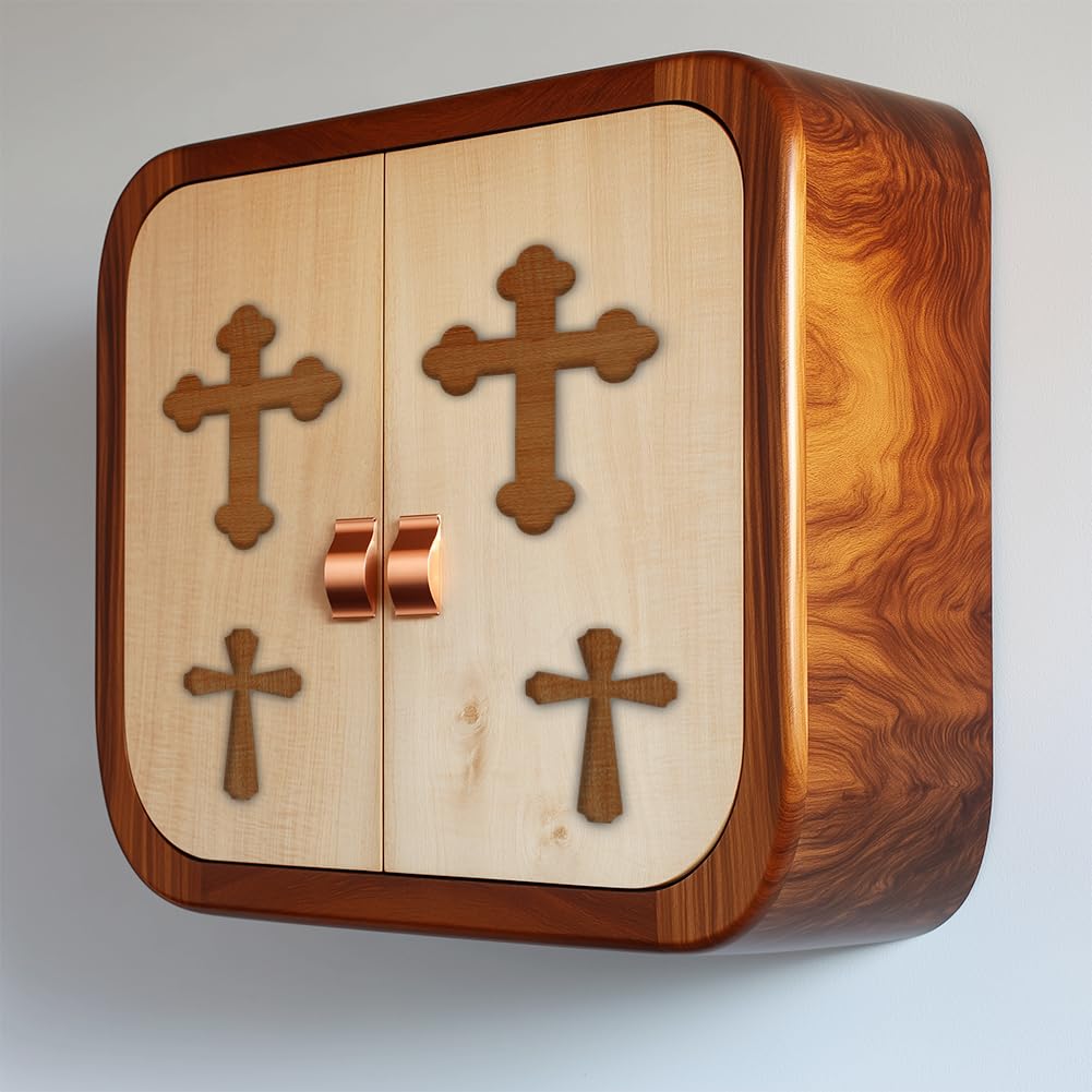 beinkmake 4 in 1 Crosses Router Template Acrylic Router Template for Woodworking Drawing Inlay Templates Charcuterie Board Decorative Templates 7.8x7.8 inch - Image 4