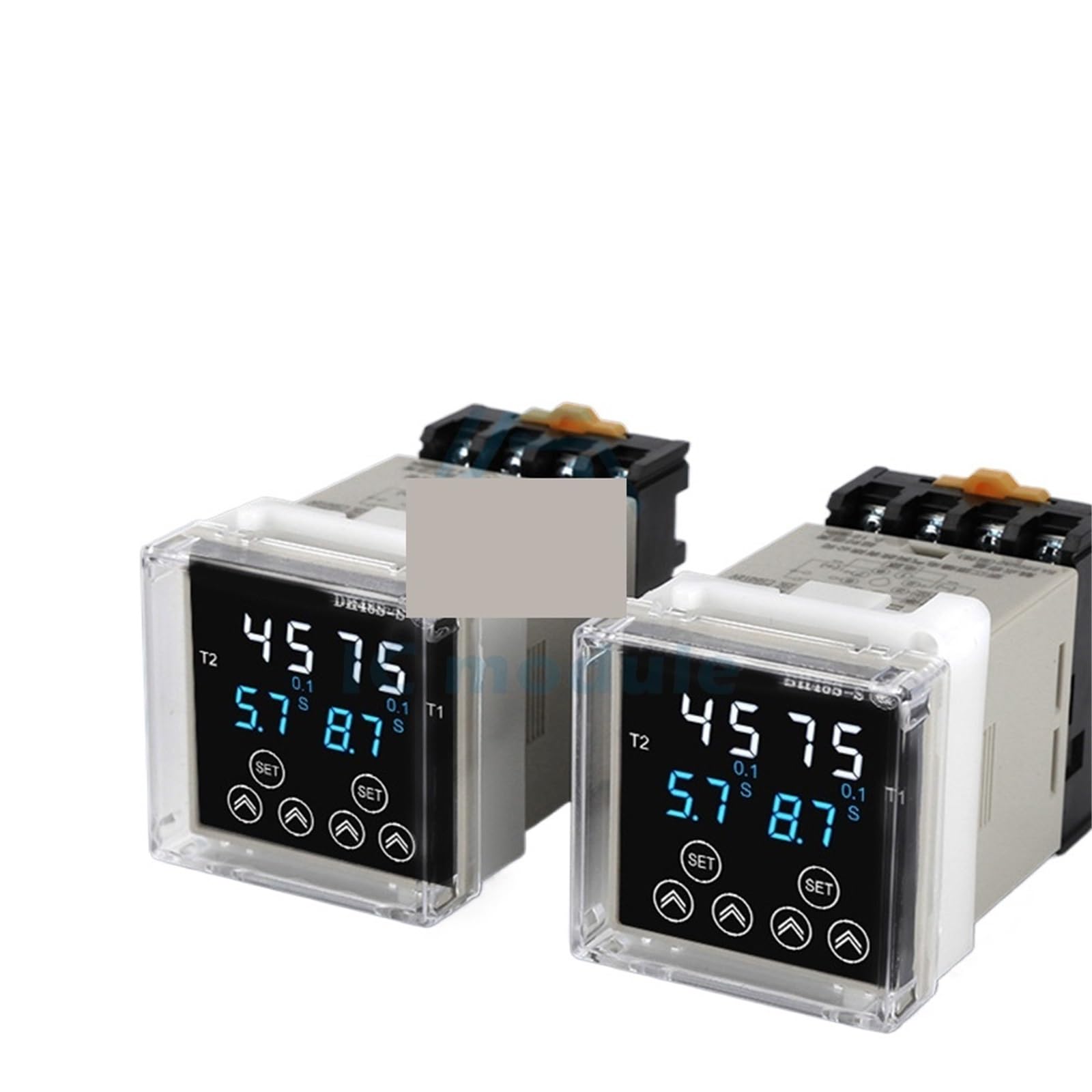 1 pz DH48S Relè temporizzato digitale di precisione Ciclo programmabile DH48S-S Serie 1Z 2Z AC220V DC24V DC12V con base presa(DH48-1Z AC380V)