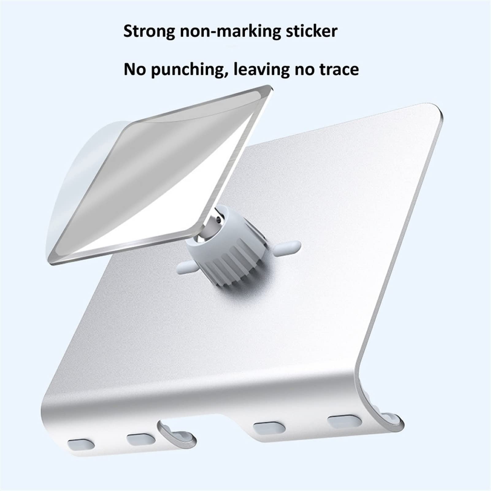 Soporte Tablet Soporte de tableta de montaje en pared, soporte de tableta de teléfono de aluminio universal, soporte de pared de tableta ajustable flodable for teléfono de 4-13 pulgadas Tablet Accesor