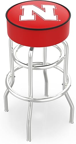 Miniatura 83 de L7C1-4" Georgetown Asiento Cojín con Doble Anillo Base Cromada Taburete Giratorio por The Holland Bar Stool Company 2-L7c1,L7c1,Púrpura,Rojo -,Verde