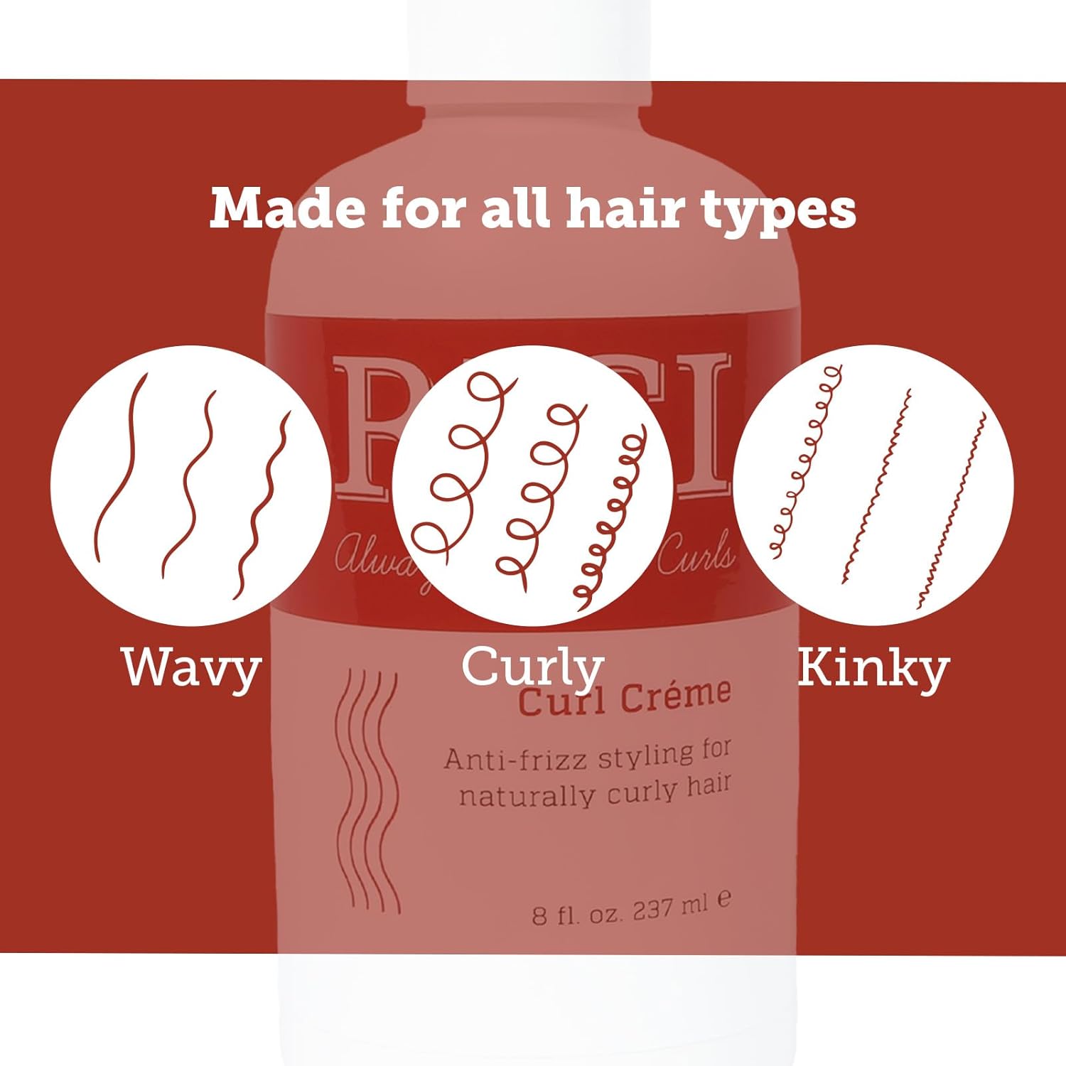 RICI Curl Creme - Anti-Frizz Styling Cream for Naturally Curly Hair (8 fl oz) - Image 4