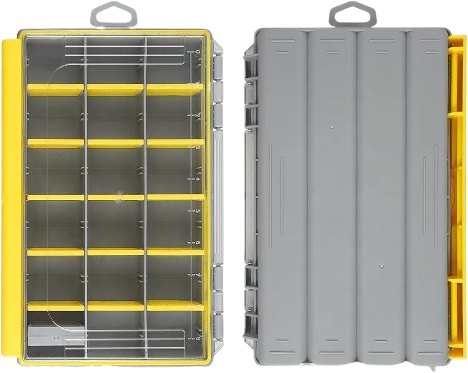 Compatible for Fishing Tackle Box Organizer Waterproof Carp Fishing Box with Removable Dividers Terminal Tackle Lure Storage(3700L)