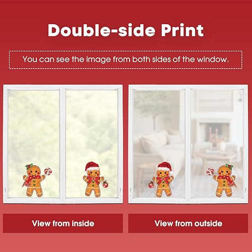 Miniatura 91 de Horaldaily 221 calcomanías de Navidad para ventana, bolas de Navidad, ramas de nieve para el hogar, suministros de fiesta, tienda, ventana