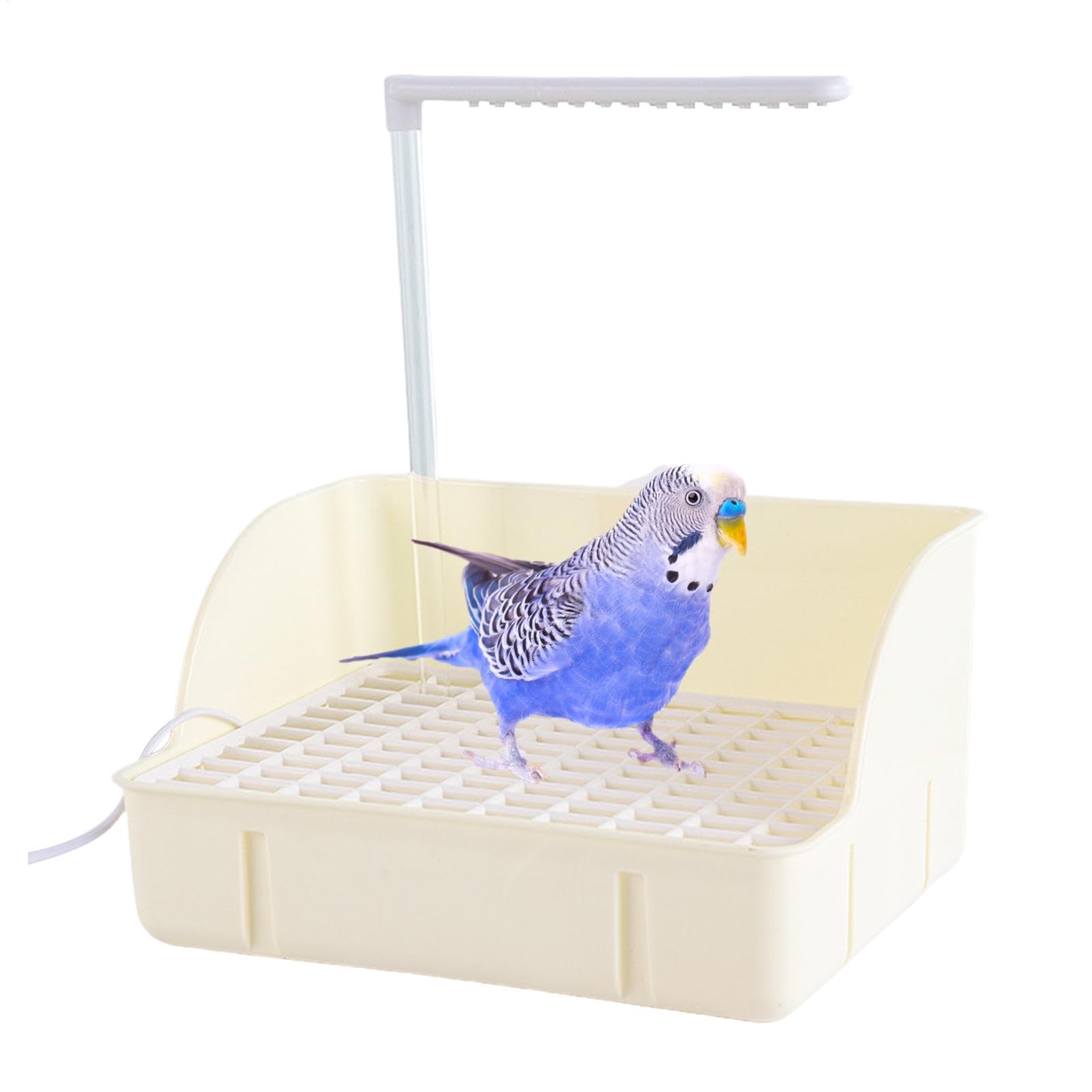 Parrot Automatic Bathtub - Electric Bird Bathtub with Water Reservoir | Automatic Water Circulation Parrot Shower | Bird Automatic Bath Shower for Peonies, Medium Parrots, Budgies, Parakeets