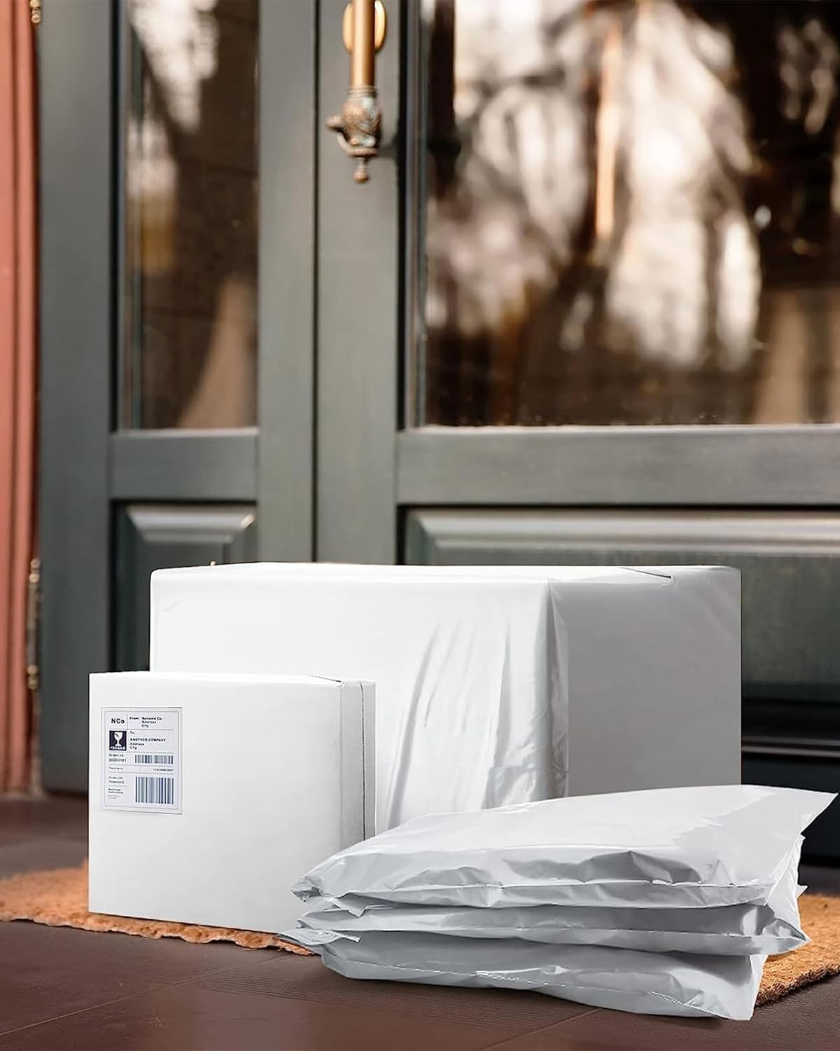 Verzendzakken 60x80cm Versandtaschen XXL Plastik Wasserdicht Selbstklebend Paketversand Weiß