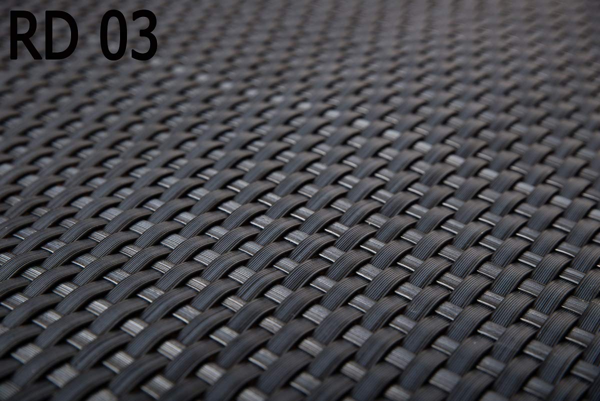 Polyrattan Sichtschutzmatte in Rattan-Optik PVC Sichtschutz Matte Sichtschutzzaun Balkongeländer Sichtschutzwand Balkonsichtschutz Balkon Zaun Windschutz Poolumrandung Zaun (anthrazit, 300x90cm)