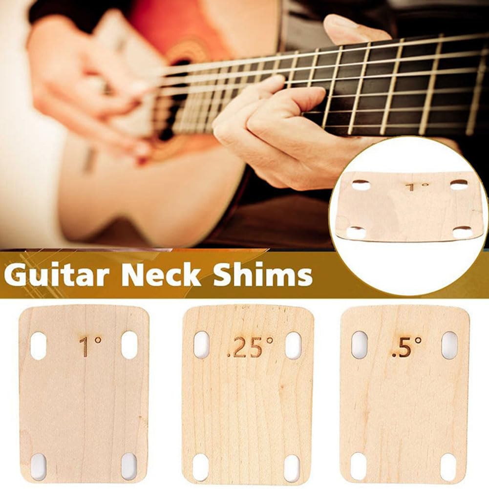 3x E-Gitarren-Hals-Unterlegscheiben Set – Konische Abstandshalter Für Angeschraubte Hälse