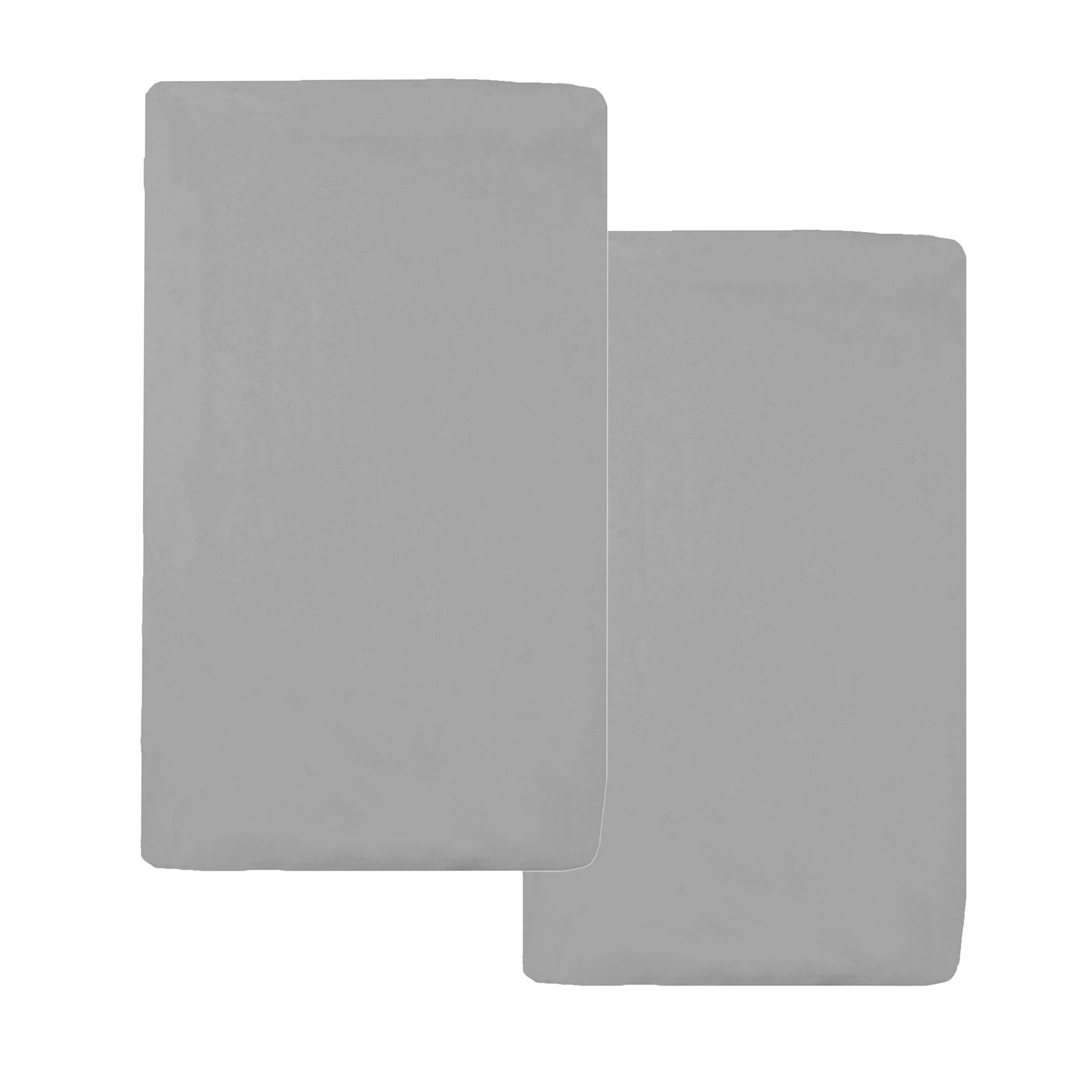 American Baby Company 2 Pack 100% Natural Cotton Value Jersey Knit Fitted Bassinet Sheet, Grau, Soft Breathable, for Boys and Girls