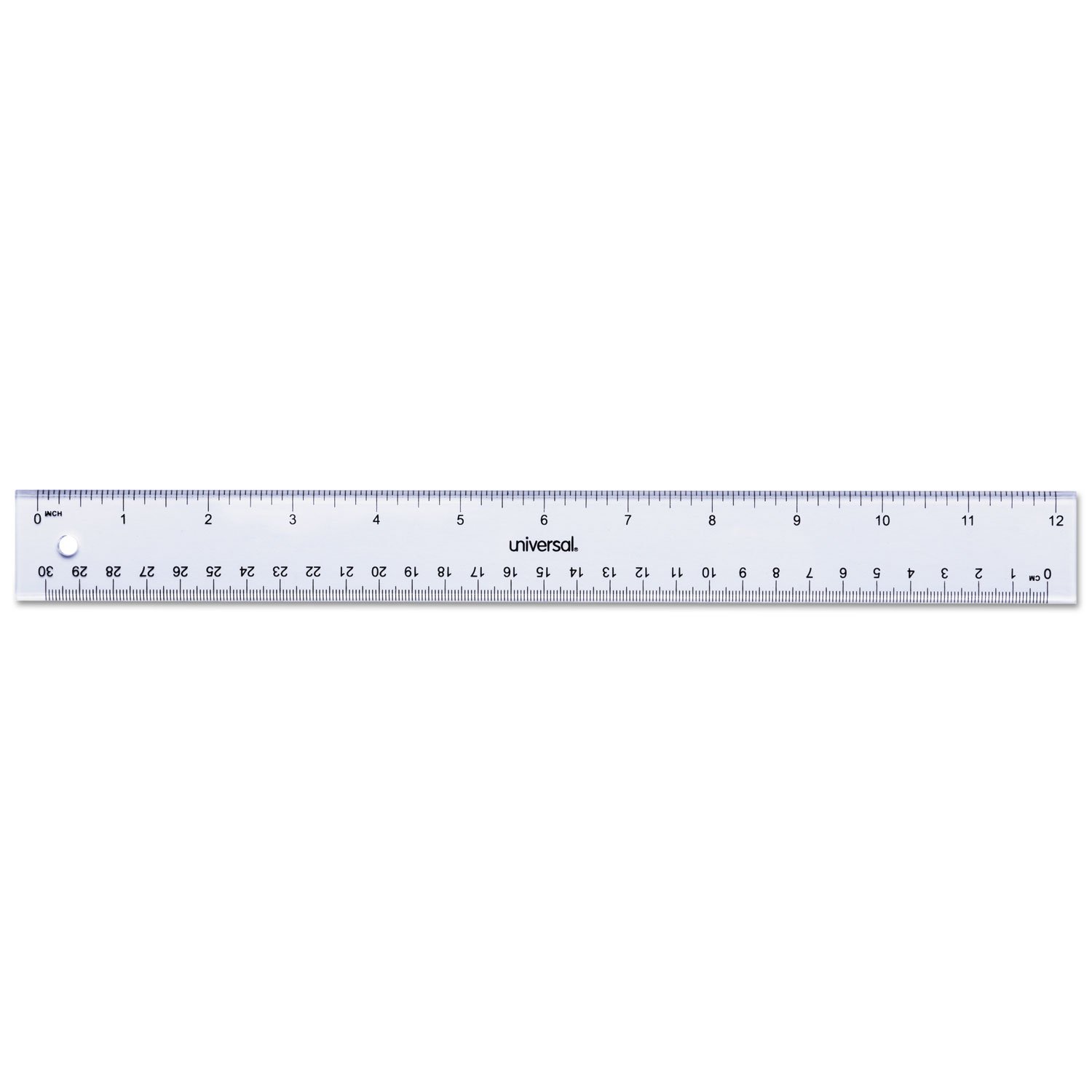 Acrylic Plastic Ruler, 12, Clear, Sold as 1 Each
