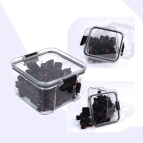 Miniatura 3 de Caja de almacenamiento para interruptor de teclado, interruptor de teclado, tapas de contenedor, caja de almacenamiento, teclas mecánicas,