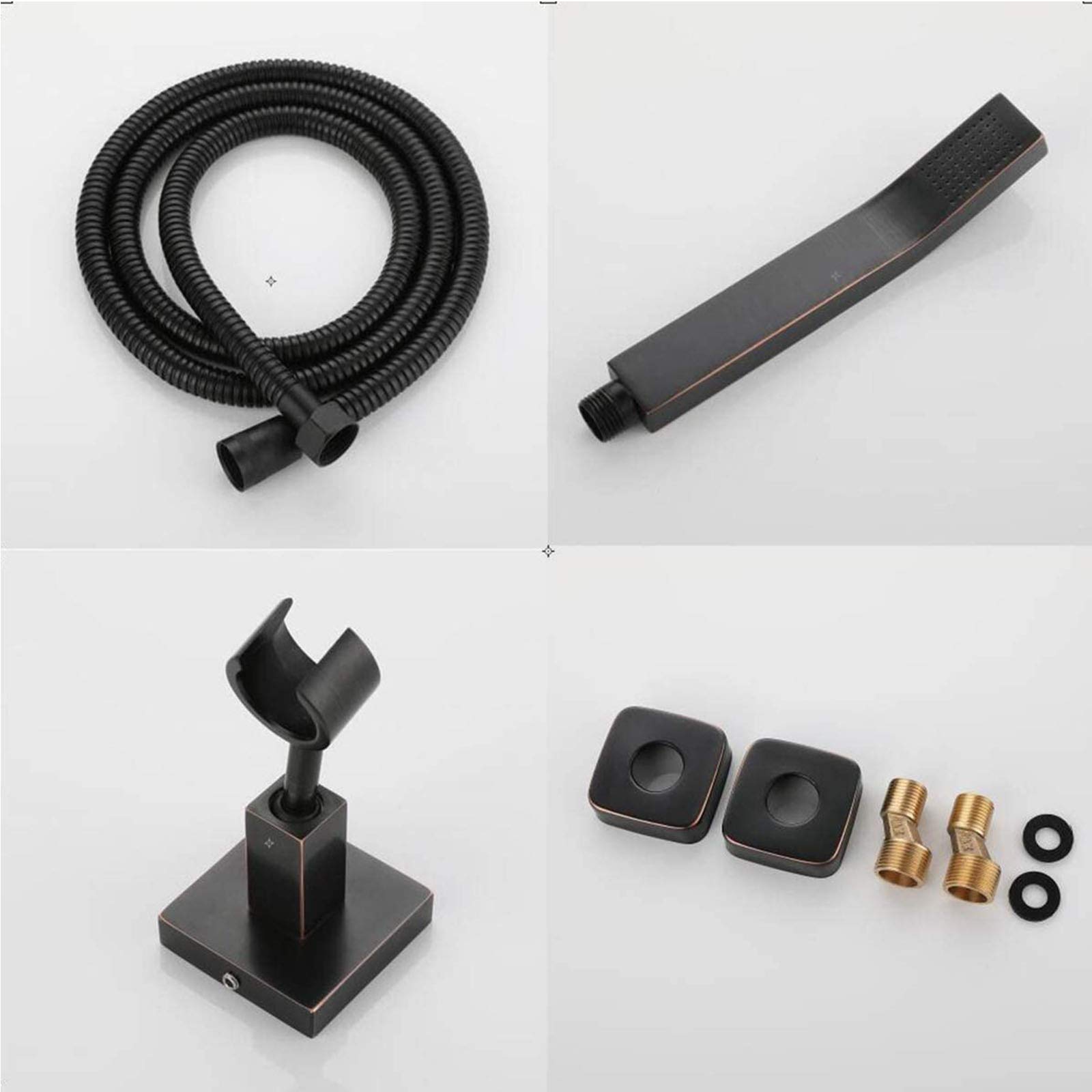 Pistolet prysznicowy, Jednouchwytowa bateria wannowa(Black)